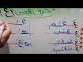 شرح درس حرف العين بالكلمات المقرره للصف الاول الابتدائي المنهج الجديد تواصل