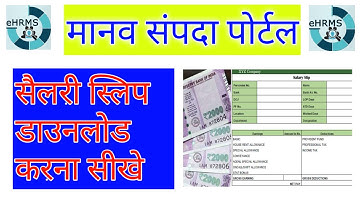 मानव संपदा पोर्टल से कैसे डाउनलोड करें सैलरी स्लिप-How to download salary slip from manav sampda prt