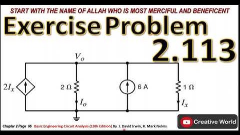 Chapter 2 Exercise Problems 2.113 Solution | Linear Circuit Analysis