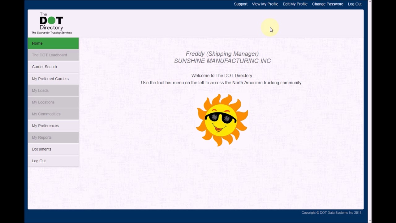Using the dot for the first time shippers the dot directory youtube