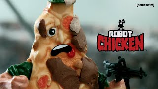 Private Pizza Meets His End | Robot Chicken | adult swim
