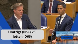 Omtzigt (NSC) VS Jetten (D66): "D66 geeft helemaal NIKS om studenten, U heeft deze ELLENDE gemaakt!"