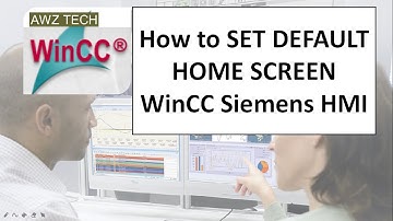 SET DEFAULT HOME SCREEN WinCC Siemens HMI