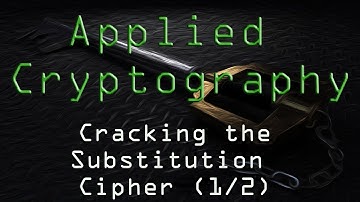 Applied Cryptography: Cracking the substitution Cipher  (1/2)