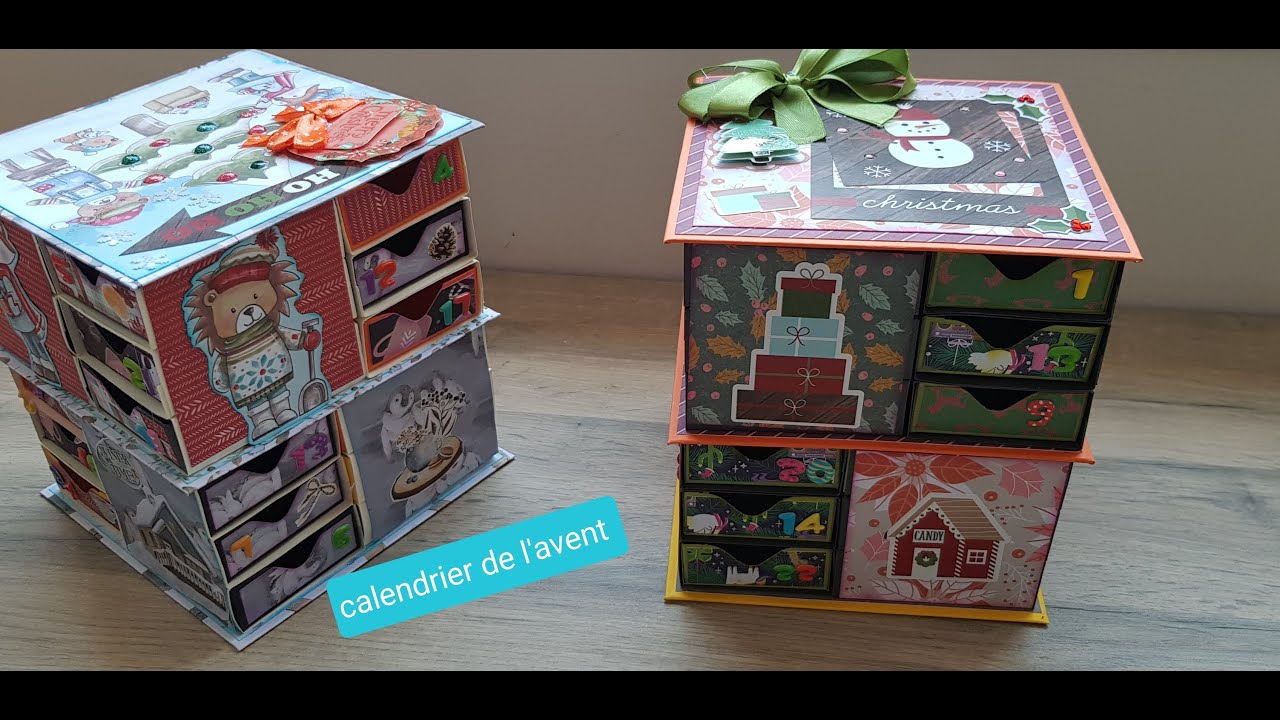 calendrier de l'avent tournant🎄🎄🎄🎄 #scrapbooking #scrapnoël