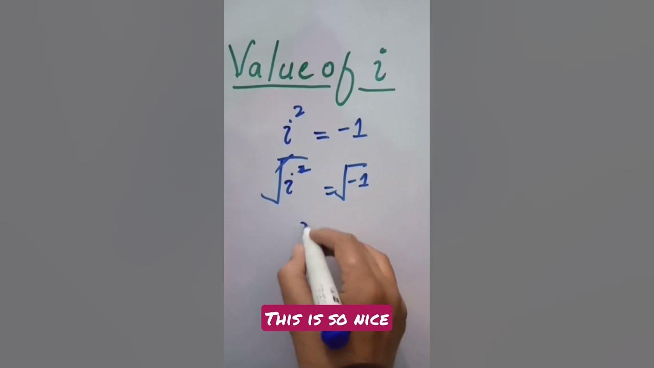 Value of iota shorts math maths mathematics mathtricks. YouTube