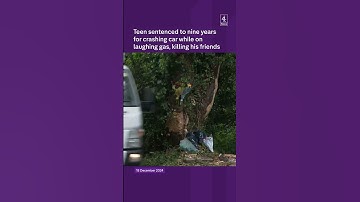 Laughing gas car crash teen jailed