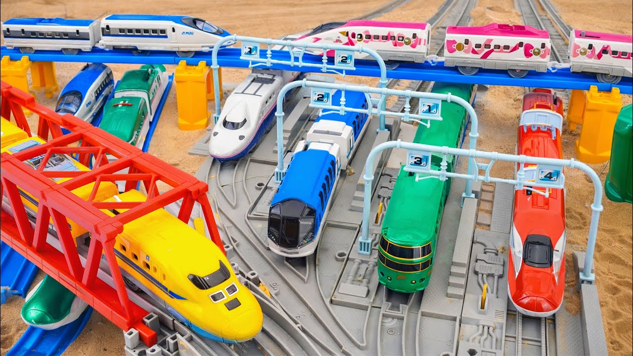 タカラトミー プラレール 新幹線シティ｜タカラトミー プラレール 車両基地＆レール＆新幹線 バージョンコレクション