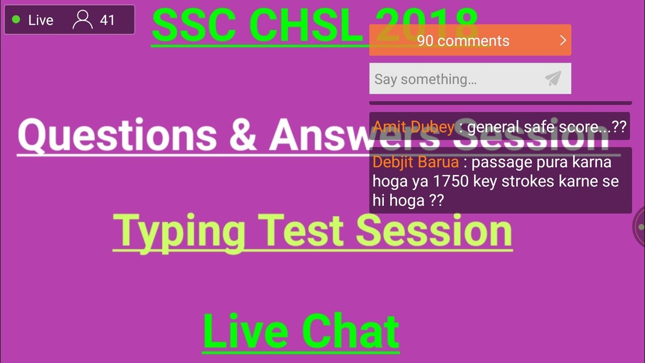 live chat typing test live chat typing test