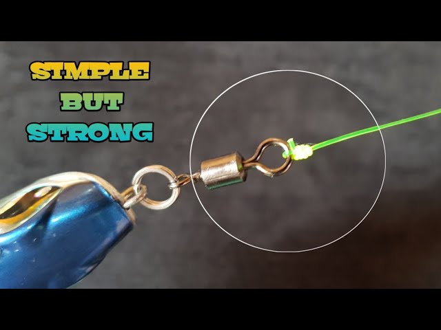 Quick and Easy fishing knot  Leader Line to hooks,snap,swivel,lures 