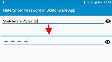 Hide/Show Password in Sketchware App