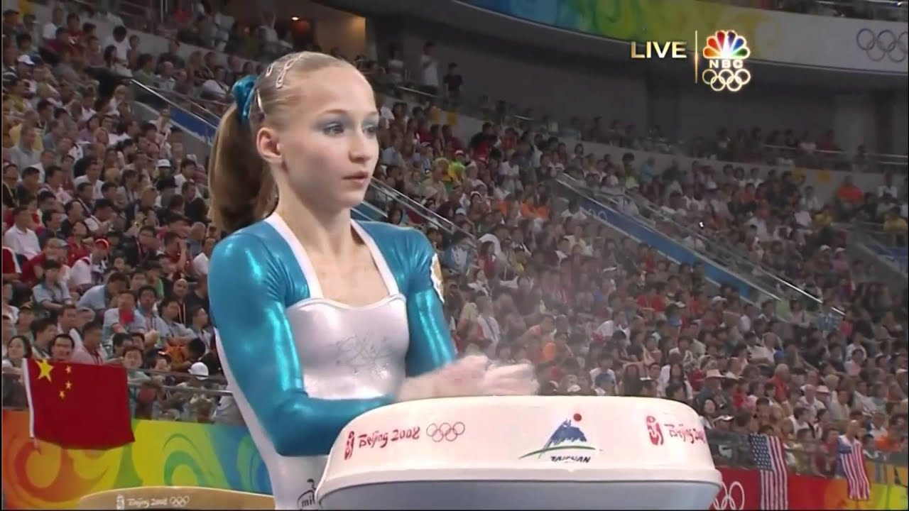 Ksenia Semenova Balance Beam 2008 Olympics All Around Youtube