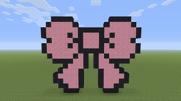 Minecraft Pixel Art - Pink Bow Tie