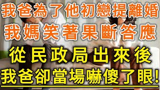 我爸為了他初戀提離婚！我媽笑著果斷答應！從民政局出來後！我爸卻當場嚇傻了眼！#生活經驗 #情感故事 #深夜淺讀 #幸福人生