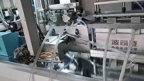 Automatic rope threading machine