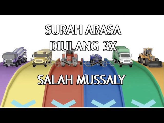 Murottal Anak Mobil-Mobilan Surah Abasa Diulang 3X | Salah Mussaly Ngaji Anak class=