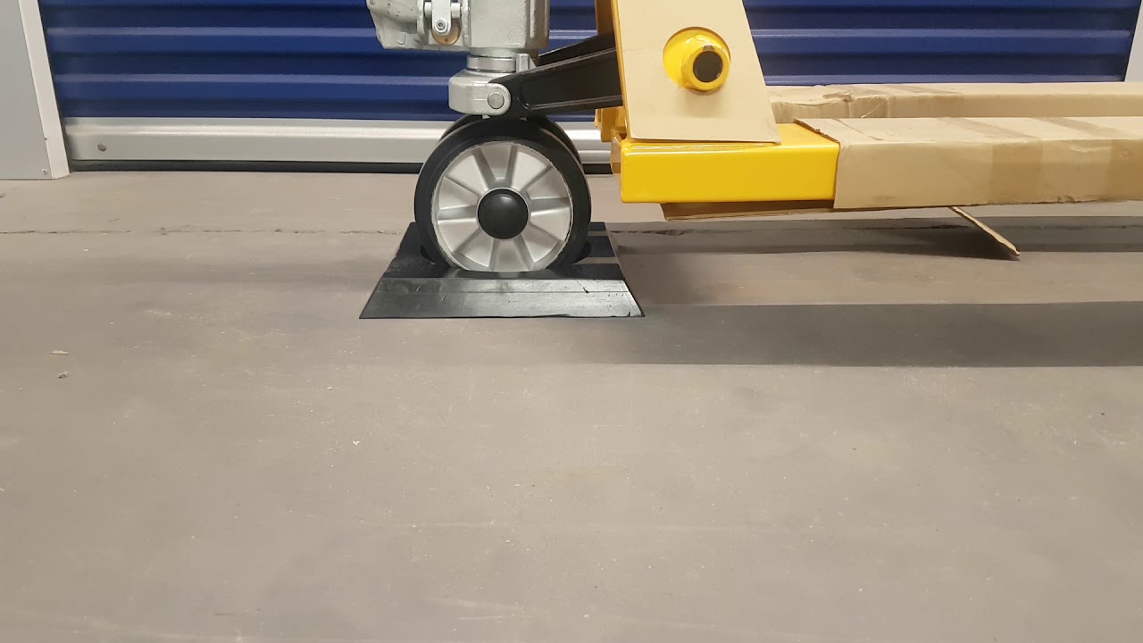Pallet Truck Rubber Brake Stop Chock YouTube