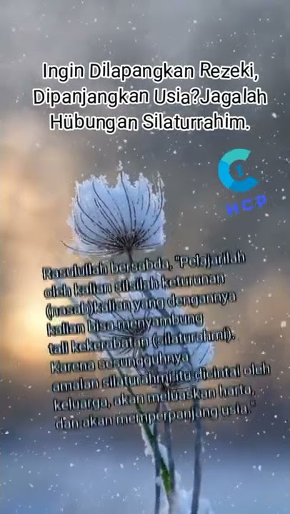 Ingin Dilapangkan Rezeki, panjangkan Usia?Jagalah Hübungan Silaturrahim