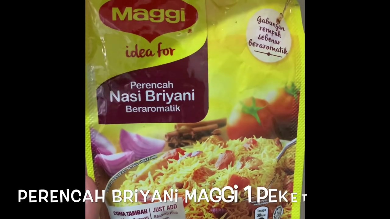 Guna rempah nasi beriani briyani resepi Nasi Beriani