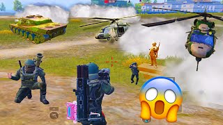 Tank & Helicopter Squad Fight Tank Battle in PAYLOAD 3.0 PUBG MOBILE | M202 vs Tank vs RPG