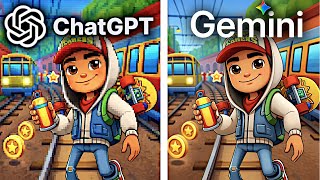 ChatGPT Vs Gemini Make Subway Surfers In 5 min