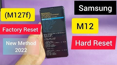 Hard Reset / Samsung galaxy M12 (m127f) Hard Reset & Unlock Pattern /  New Method 2022