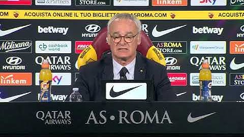 PRIMA CONFERENZA STAMPA DI CLAUDIO RANIERI DA ALLENATORE DELLA ROMA.