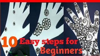 10 easy steps of mehandhi designs for beginners