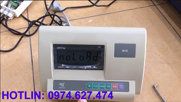 Hướng dẫn hiệu chỉnh cân sàn điện tử đầu A12