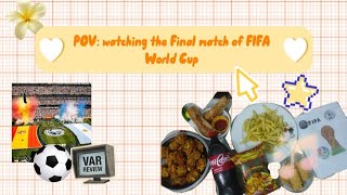Soft Aesthetic, Loud Screams: FIFA World Cup Final Vlog| Fahmida's Universe 🪐💫  screenshot 5
