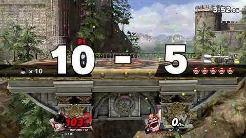 Smash Ultimate - Bayonetta vs Level 9 CPU Wario