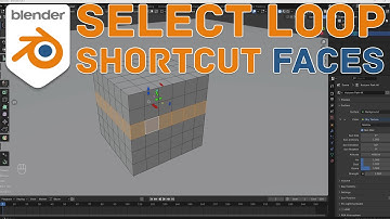 BLENDER SELECT LOOP SHORTCUT FACES