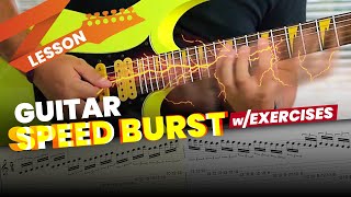 5 Guitar Speed Burst Exercises to Increase Picking Speed