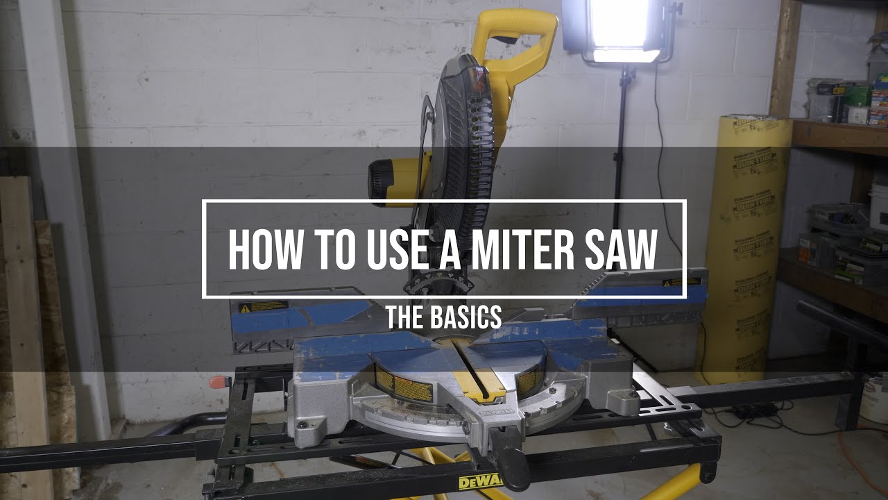 How To Use a Miter Saw YouTube