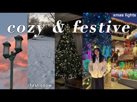A quiet, cozy holiday vlog: Christmas lights, winter moments, slice of life // Life in Colorado
