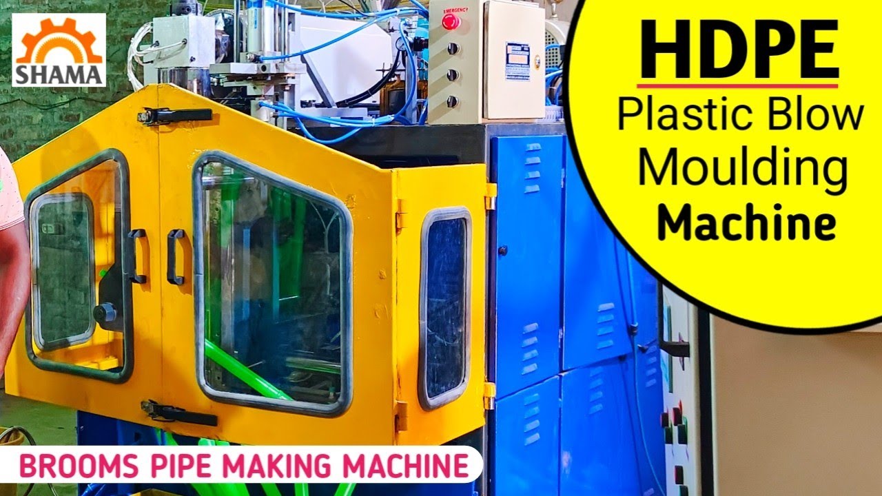 HDPE Plastic Blow Moulding Machine JHADOO Pipe Banane Ki Machine 