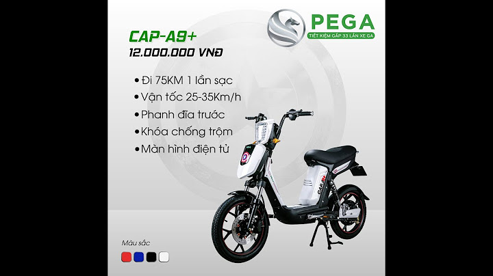 Hướng dẫn sử dụng xe đạp điện pega cap a9 năm 2024