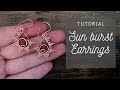 Sun burst Earrings | Tutorial