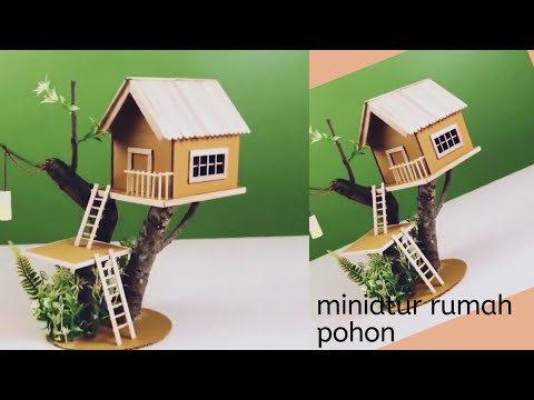 Gambar Miniatur  Rumah  Pohon  Dari  Stik  Es Krim Info 