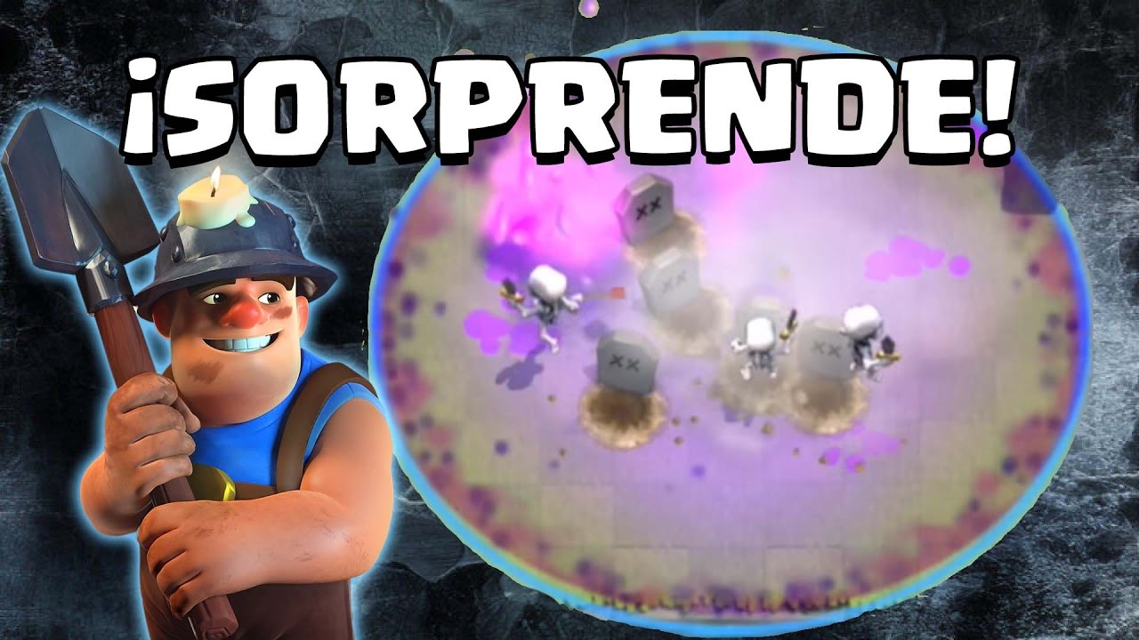 clash royale arena 5 deck 2019 ¡¡MINERO CON CEMENTERIO PARA SORPRENDER!! | Clash Royale con TheAlvaro845 | Español