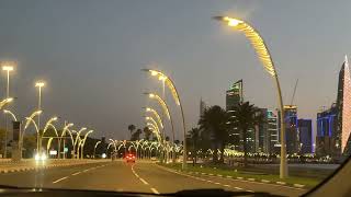 Morning Drive: Exploring Doha Corniche in the Early Light screenshot 4