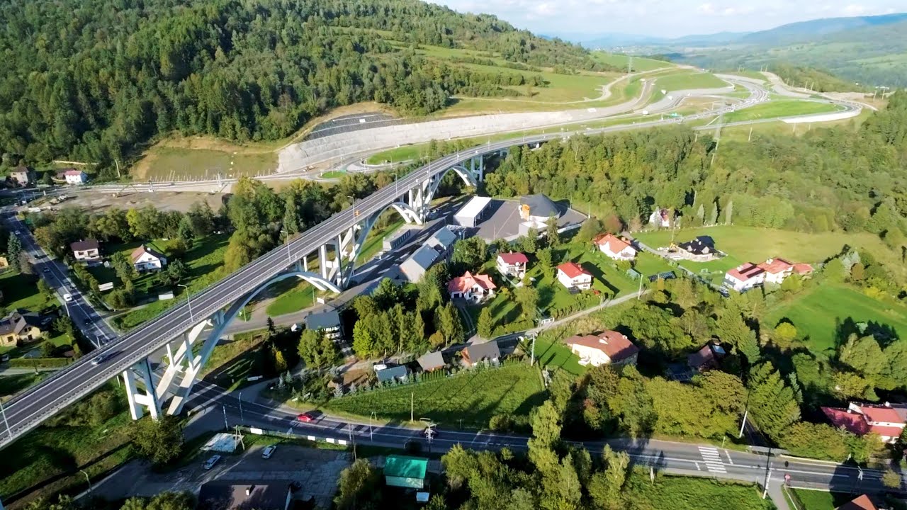 🚧 S1 – Obwodnica Węgierskiej Górki prawie gotowa widok z lotu drona FPV 🚁🛣️⛰️