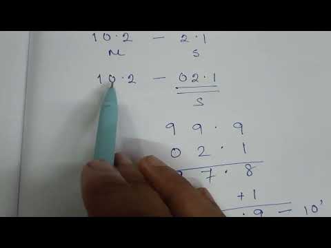 BCD subtraction using 10s complement method