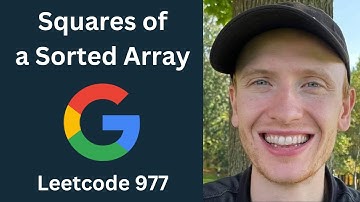 Squares of a Sorted Array - Leetcode 977 - 2 Pointers (Python)