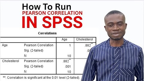 How to run pearson correlation in spss