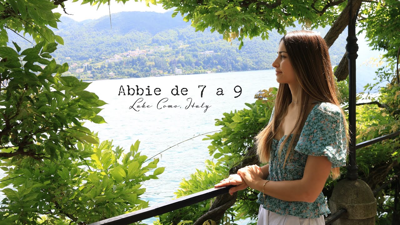 Abbie de 7 à 9 ... (Lake como vlog 2024)
