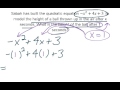 Ball Height and Quadratic Functions
