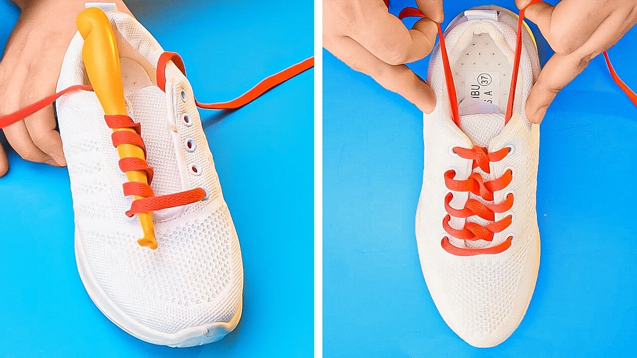 HOW TO TIE SHOE LACES || Creative Shoe Lace Hacks And Ideas