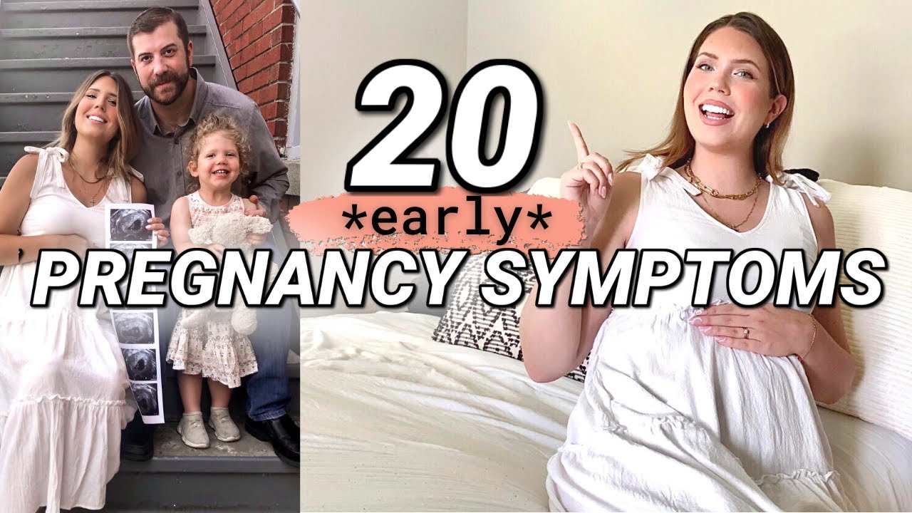 20 SIGNS I WAS PREGNANT Early Pregnancy Symptoms  How I Knew I Was Pregnant BEFORE A Positive Test