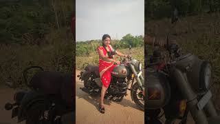 bullet Ridding Wearing Saree //Subhash nupur Vlog